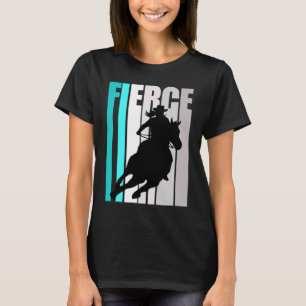 Camiseta Barrel Racing Fierce Cowgirl Hat Western Theme