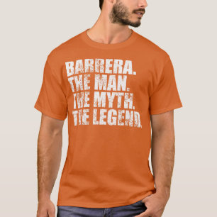 Camiseta BarreraBarrera Nome da família Barrera sobrenome B