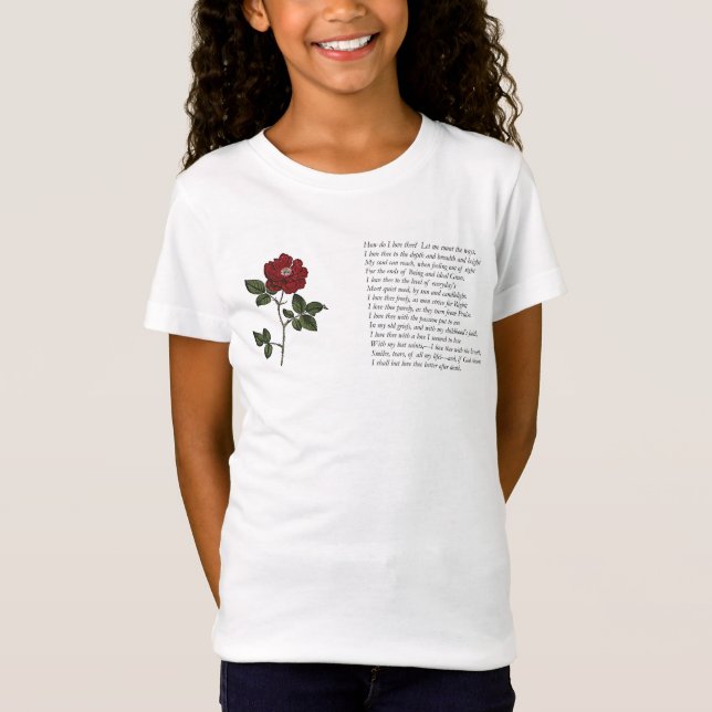 Camiseta Barrett Browning - Sonnets dos portugueses 43 (Frente)