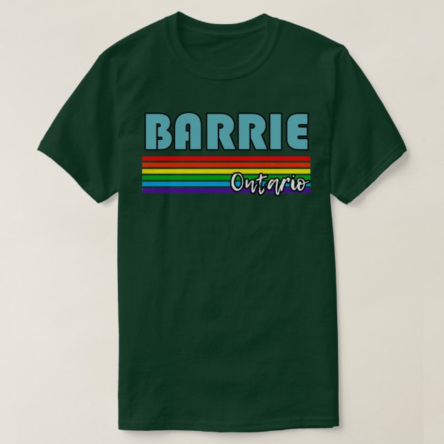 Camiseta Barrie Ontario Pride Barrie LGBT Gift LGBT Suppo (Frente do Design)