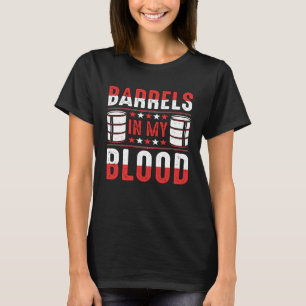 Camiseta Barris No Meu Sangue Ama Cavalgar Em Barril Barr