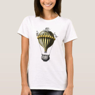Camiseta Barroco - Balão Preto Amarelo