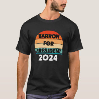 Camiseta Barron Trump para o Presidente 2024 Donald Trump, 