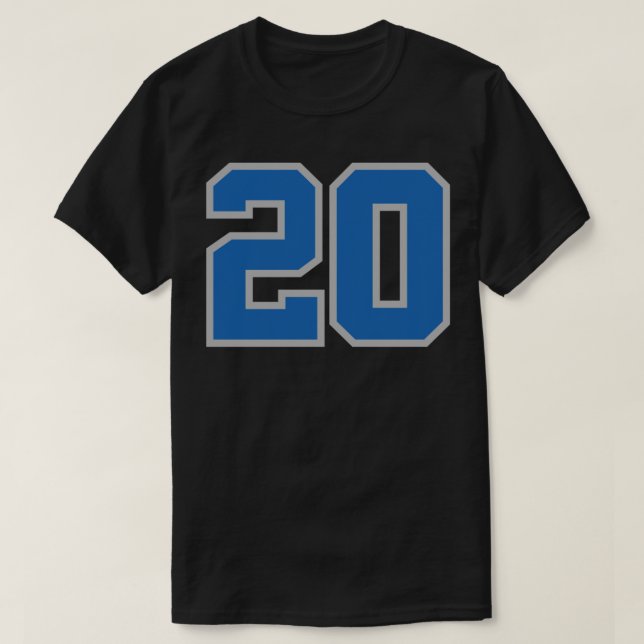 Camiseta Barry Sanders 20 Essencial T-Shirt (Frente do Design)
