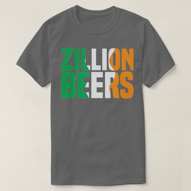 Camiseta Barstool Sports Zillion Beers Saint Patrick's Day  (Frente do Design)