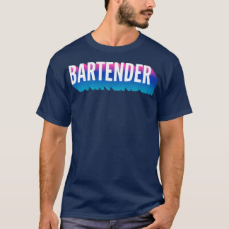 Camiseta Bartender com Sombra de Gradação Longa