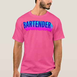 Camiseta Bartender com Sombra de Gradação Longa 2