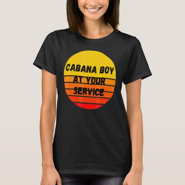Camiseta Bartender do Piscina de Cabana Boy Summer Party (Frente)