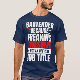 Camiseta bartender job future bartender funny bartender bar