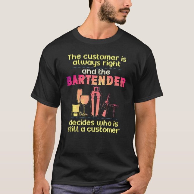 Camiseta Bartender Para Bartending (Frente)