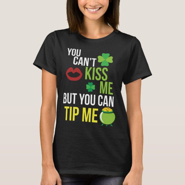 Camiseta Bartender  St Patricks Day Waitress Waiter Server (Frente)