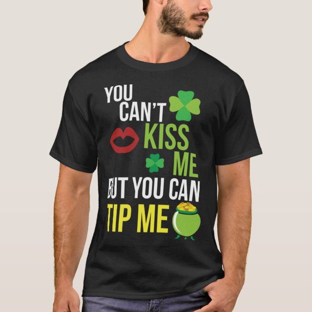 Camiseta Bartender  St Patricks Day Waitress Waiter Server (Frente)