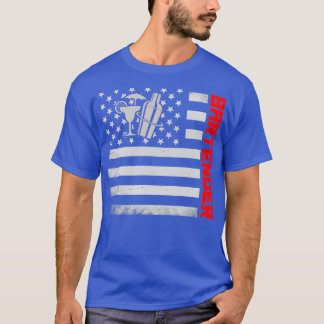 Camiseta Bartender US Flag Mask