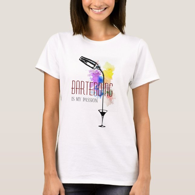 Camiseta Bartending é minha paixão (Frente)
