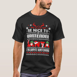 Camiseta Bartending Engraçado Presente Festivo Barte de Nat