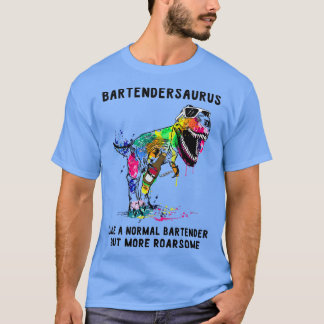 Camiseta Bartensaurus como um Barman Normal Engraçado Bart
