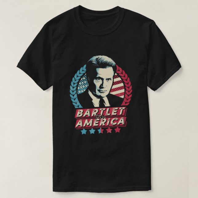 Camiseta Bartlet para a América (Frente do Design)