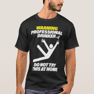 Camiseta Barzinho de mergulho de bebedor profissional engra