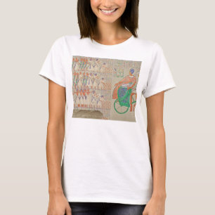 Camiseta Bas-alivio em Medynet-Abou, palácio dos reis em