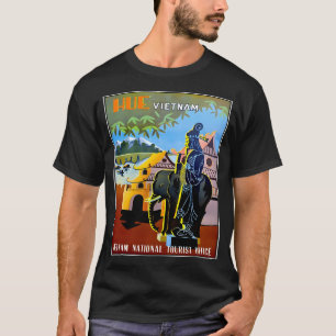 Camiseta Bas Impressão de Publicidade do Turismo Vintage Hu