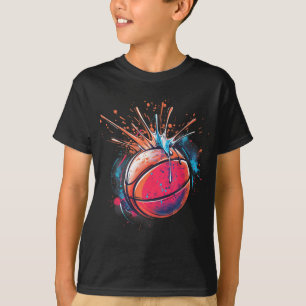 Camiseta Basball Watercolor Drawing Trabalho de arte Basbal