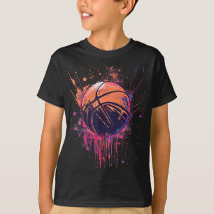 Camiseta Basball Watercolor Drawing Trabalho de arte Basbal