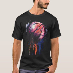 Camiseta Basball Watercolor Drawing Trabalho de arte Basbal