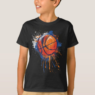 Camiseta Basball Watercolor Drawing Trabalho de arte Basbal