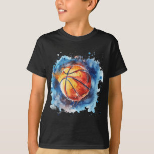 Camiseta Basbol Watercolor - Lâmpada Colorida