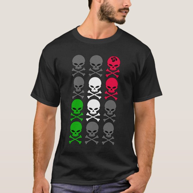 Camiseta basco skulls (Frente)