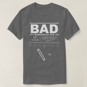 Camiseta Base Aérea da Barksdale AFB BAD