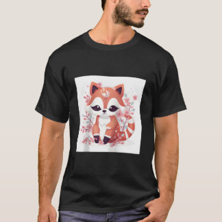 Camiseta Base de decoração de casa com estampa de flor de c