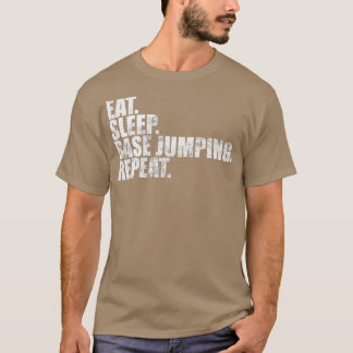 Camiseta Base Jumping Comer Inicialização Base Jumping Repe