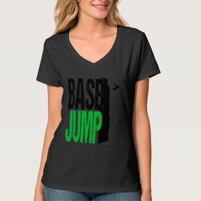 Camiseta Base Jumping Extreme Sport Parachute (Frente)