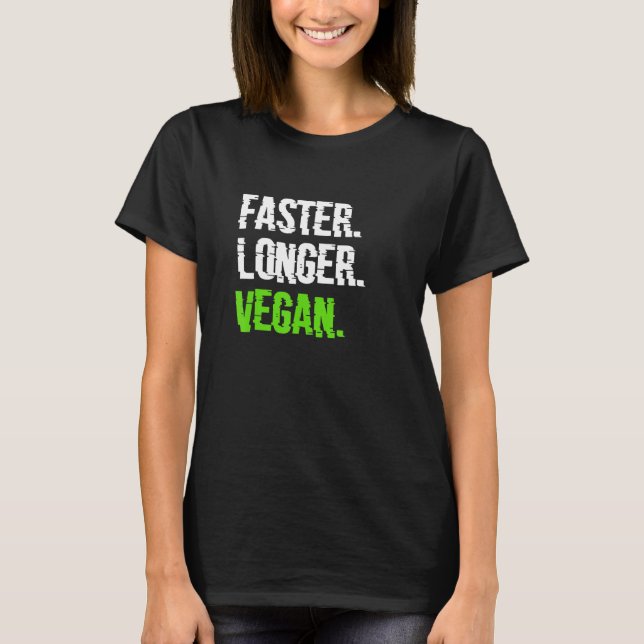 Camiseta Base Vegetal Vegan Vegetarian mais rápida (Frente)