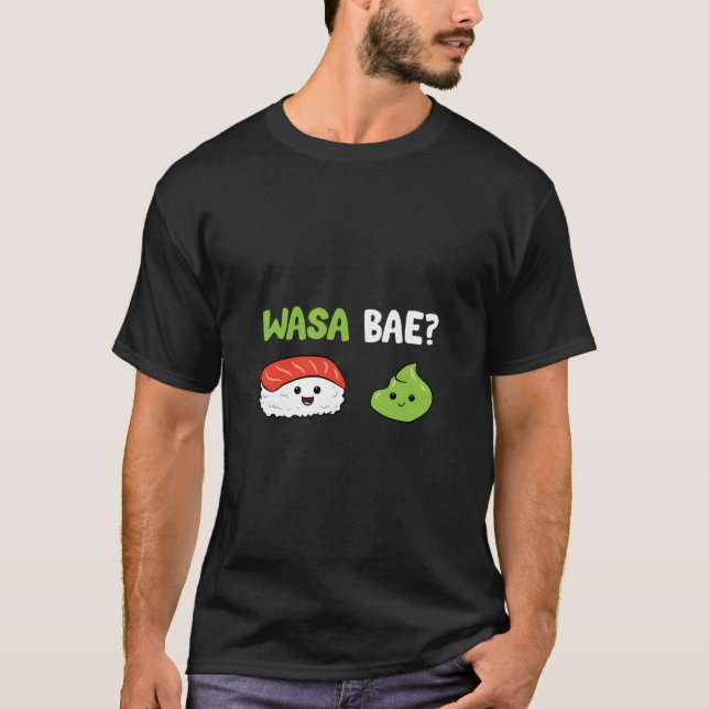 Camiseta Base Wasa da Comida Japonesa Sushi Wasabi (Frente)