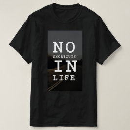 Camiseta baseada em citação motivacional, para Hom