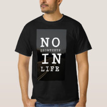 Camiseta baseada em citação motivacional, para Hom
