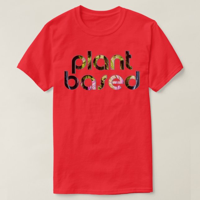 Camiseta baseado em plantas (Frente do Design)