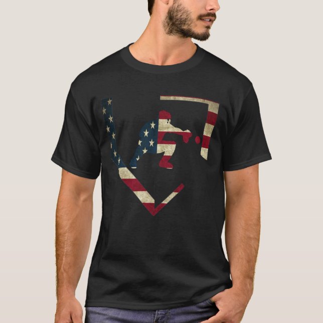 Camiseta Basebal Baseball Catcher Gear design (Frente)