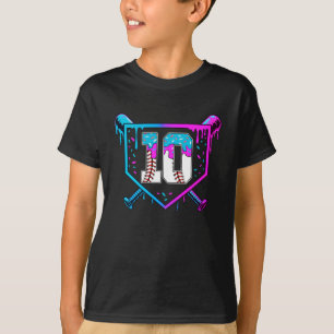 Camiseta Baseball 10º Aniversário Sorvete Drip 10 Anos