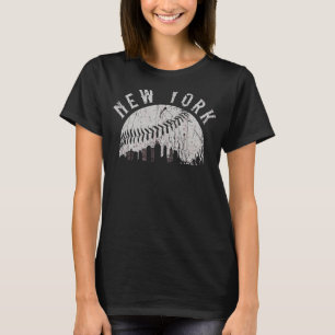 Camiseta Baseball 5 no Nova Iorque do Centro Vintage