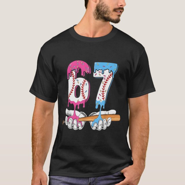 Camiseta Baseball 67 Ice Cream Drip Six Seven Boys Funny Me (Frente)
