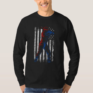 Camiseta Baseball American Flag Pitcher USA Pitching 4th Of