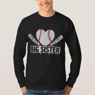 Camiseta Baseball Big Sister Combinação Familiar Basebol So
