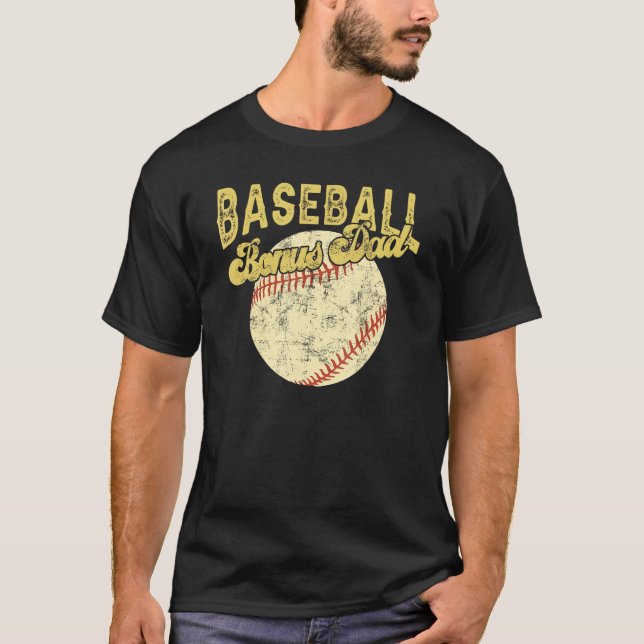Camiseta Baseball Bonus Dad Family Matching Funny Fathers D (Frente)