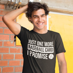 Camiseta Baseball Card Collector Funny Trading Saying