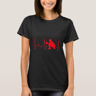 Camiseta Baseball Catcher - Batimento de Coração com Beiseb