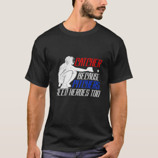 Camiseta Baseball Catcher dizendo beisebol
