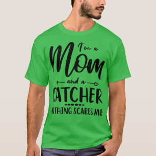 Camiseta Baseball Catcher Mãe Dizendo Para Mães